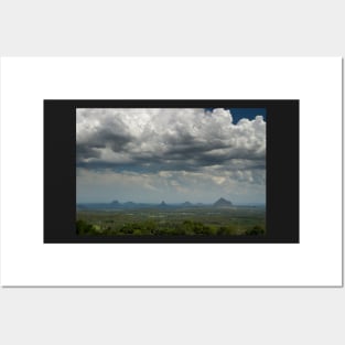 Clouds over Glasshouse Mountains Posters and Art